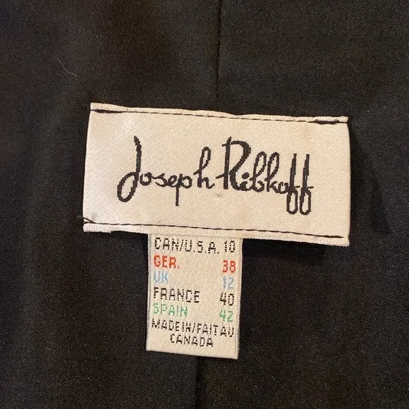 Joseph Ribkoff Black Bubble Hem Trench Coat - size 10 - Picture 5 of 7